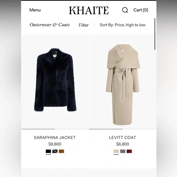 Stunning Luxury $6,600 KHAITE “Finna” Coat Removable Collar NWT sz 0 - Picture 6 of 16